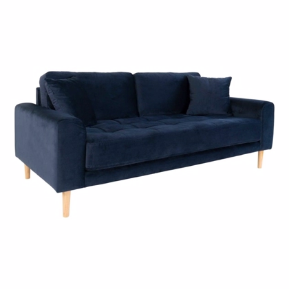 Blå velour Sofa | HOUSE NORDIC Lido 2,5 personers 